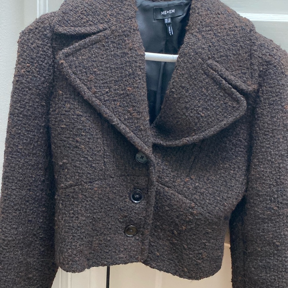 Fitted cropped blazer